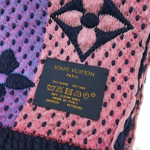 AUTHENTIC LOUIS VUITTON Monogram Echarpes logomania rainbow Scarf - Picture 7 of 7